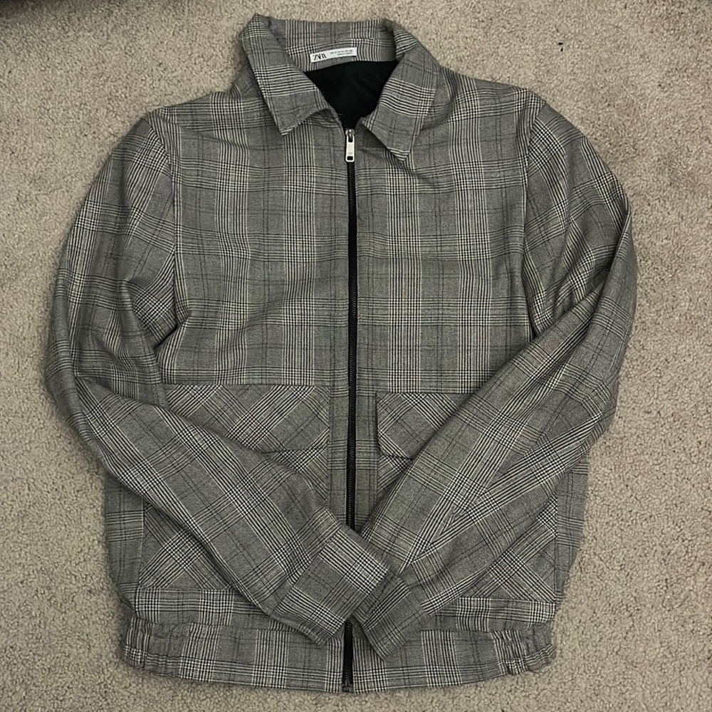 Plaid Zara Bomber Jacket